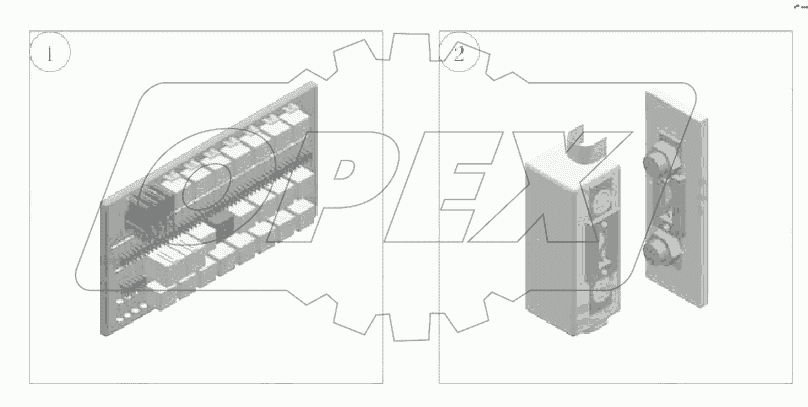 A229-3722-01 Передняя коробка электроаппарата ZK6121H