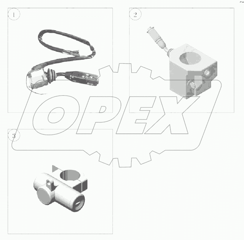 A229-3774-01 Сборка комбинационного выключателя ZK6121HQ