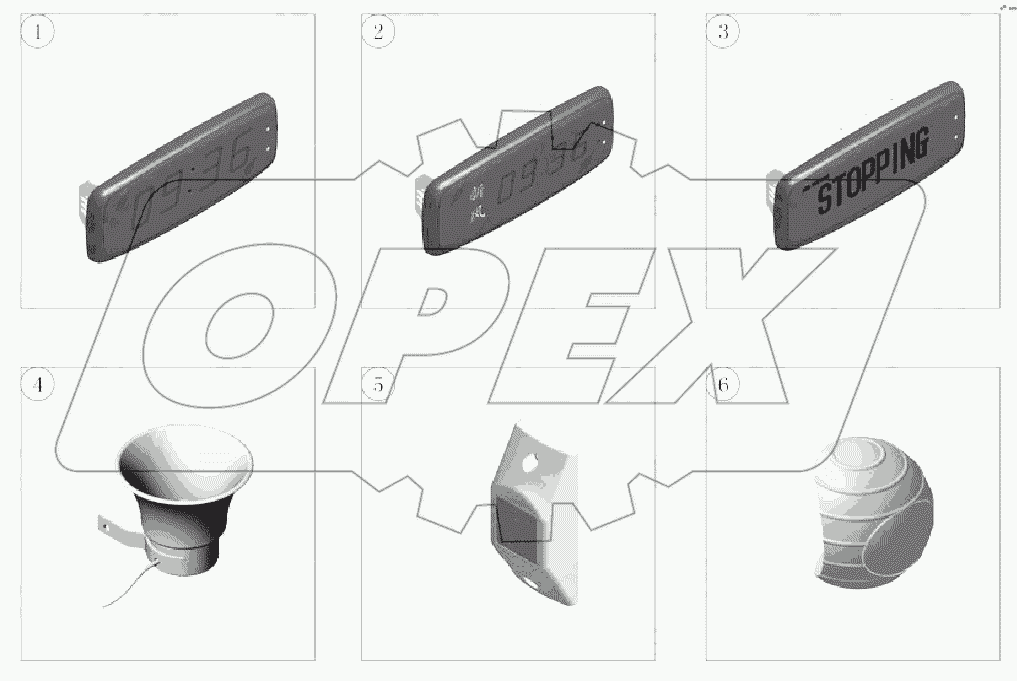 A229-3804-01 Электрические часы в сборе