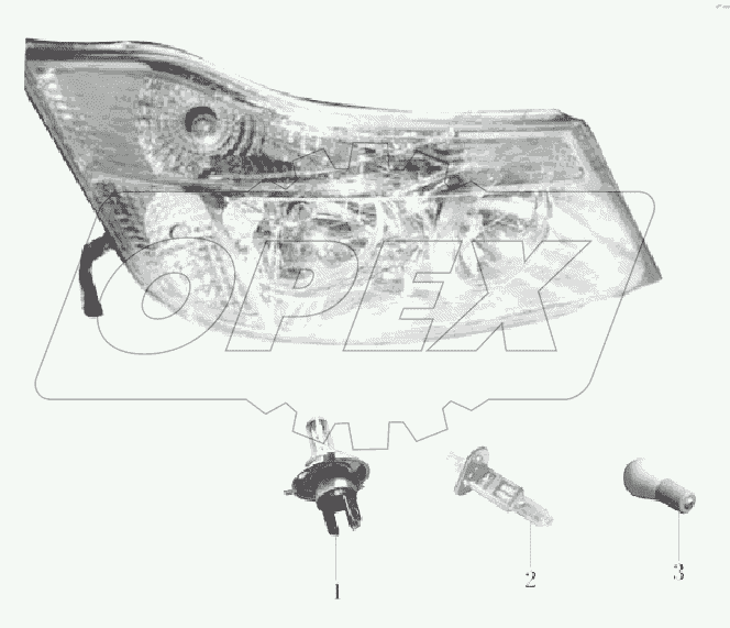 4121-00137C Правый фонарь переднего света ZK6121H