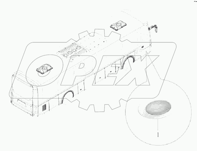 B178-4126-01 Монтаж лампы ступенек ZK6121H