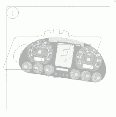 A229-3820 Комбинация приборов ZK6121HQ