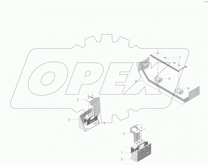 РА127-1001-02 Сборочный комплект подвески двигателя