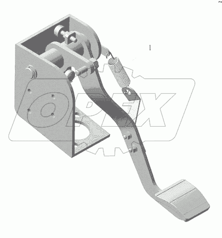 1108-00610 Педаль сцепления в сборе