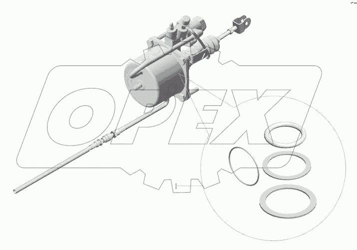 1604-00460 Усилитель сцепления