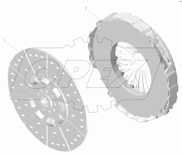 1601-00104 Мембранное сцепление