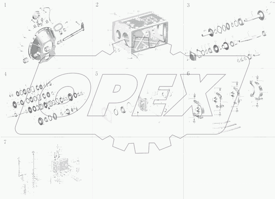 1701-02456 Комплект коробки передачи
