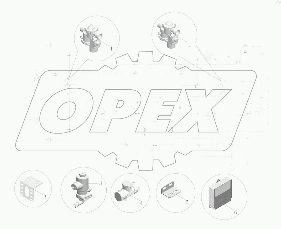 PA127-3550-01-M Антиблокировочной тормозное устройство