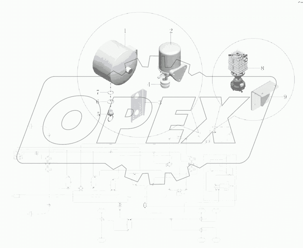 РА127-3555-01 Воздушная сушилка в сборе
