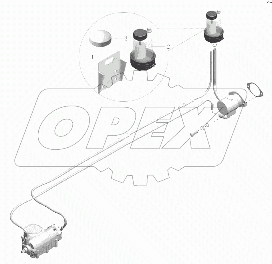 РА127-3408-01-М Рулевой масляный бак