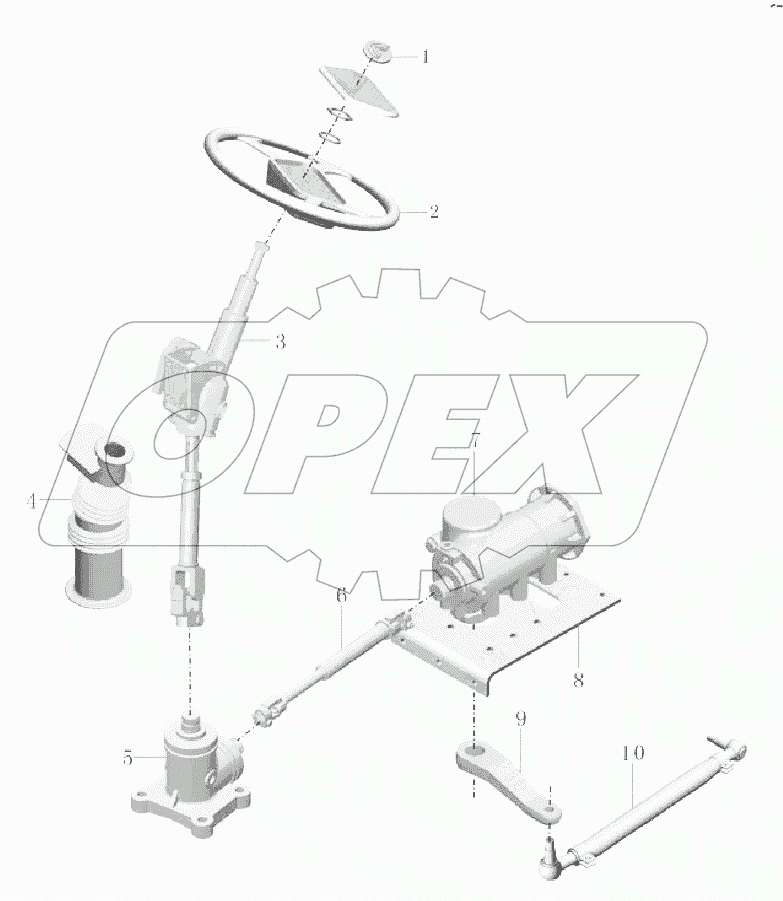 PA127-3400-01-M Главный агрегат рулевого управления