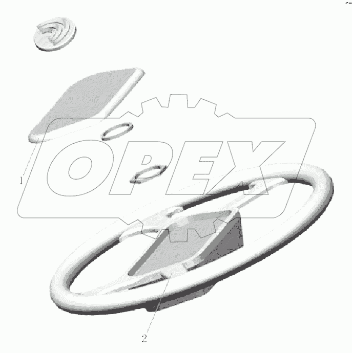 3402-00093 Руль в сборе