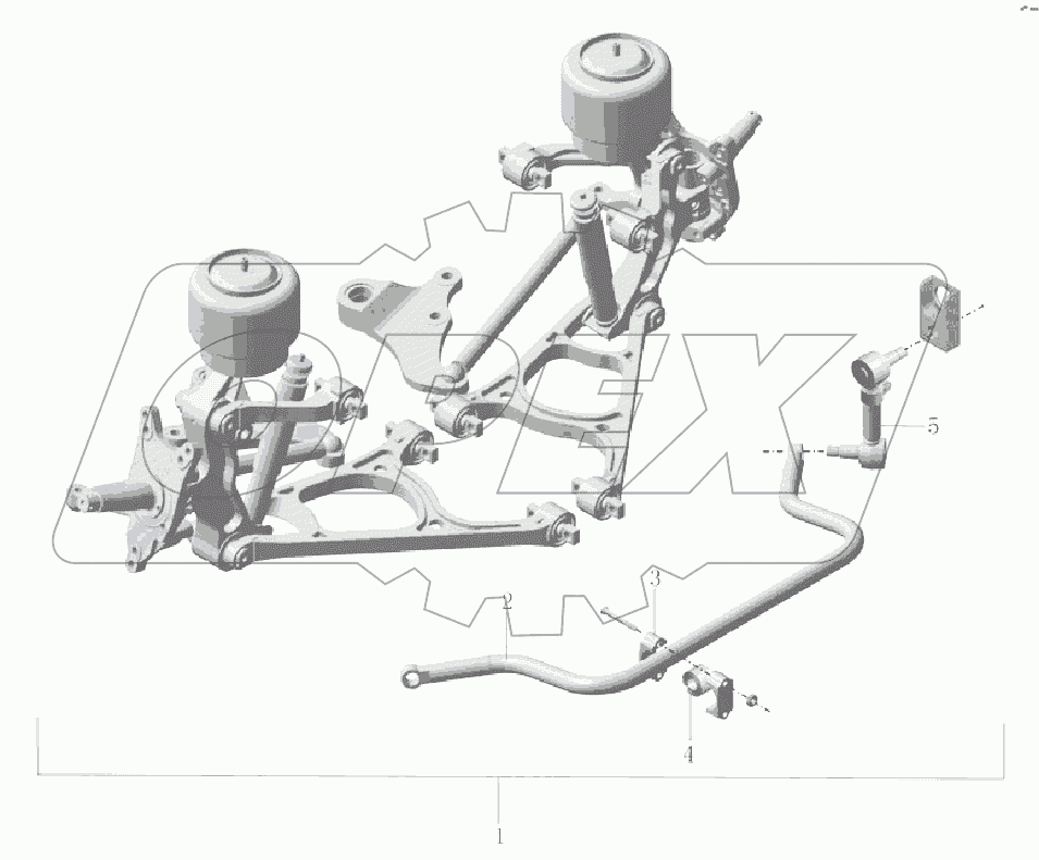 PA136-2925-01 Независимая подвеска переднего поперечного рычага
