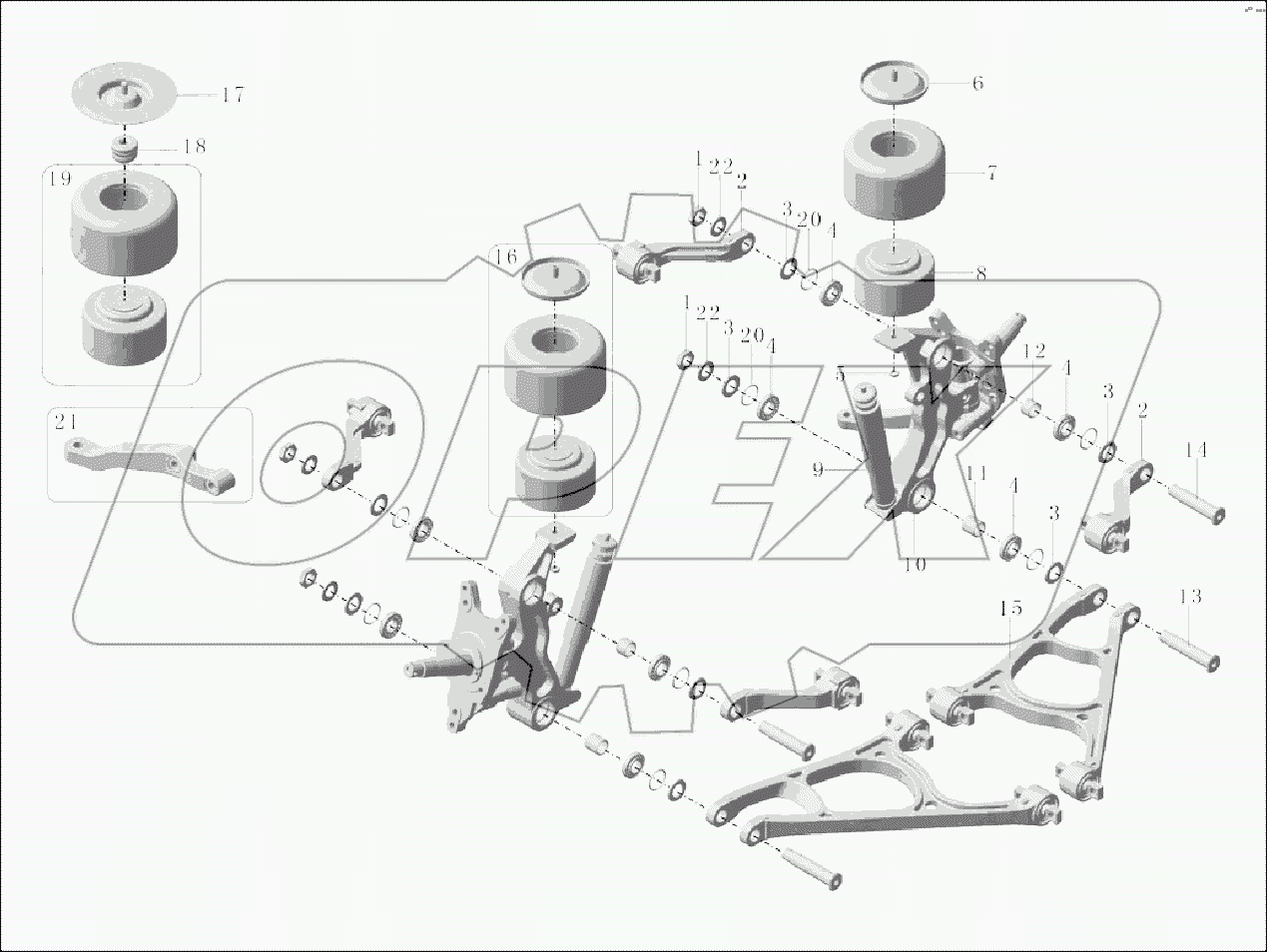 2930-00844C Комплект подвески SI75B-0 (ZK6126HQD9)