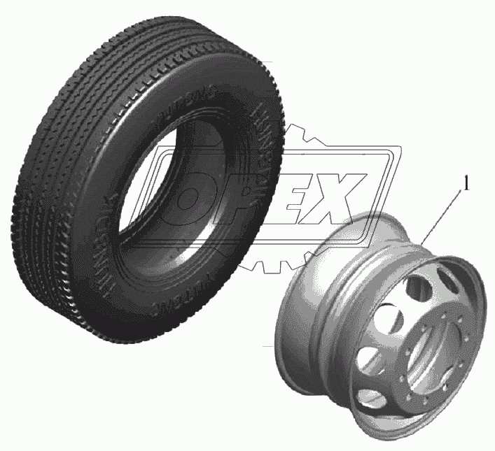 РА16-3101-01 Бескамерная автошина