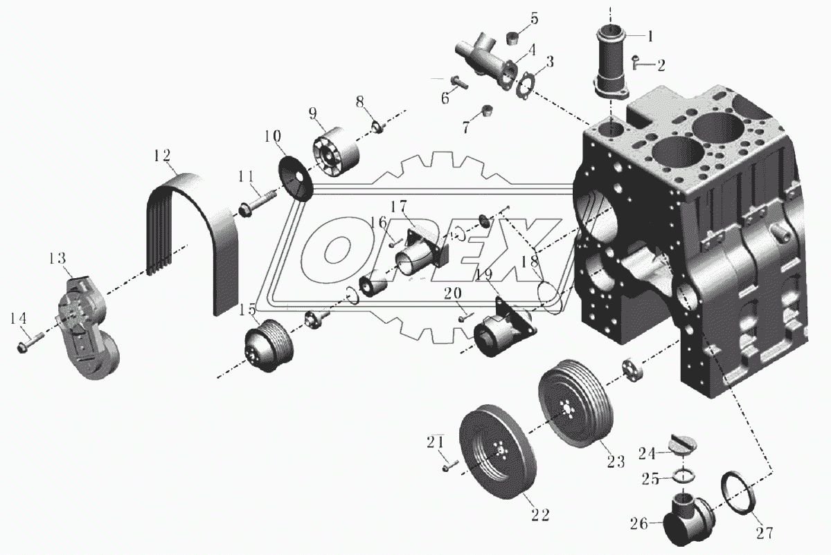 1000-00831 Шкив в сборе (17)