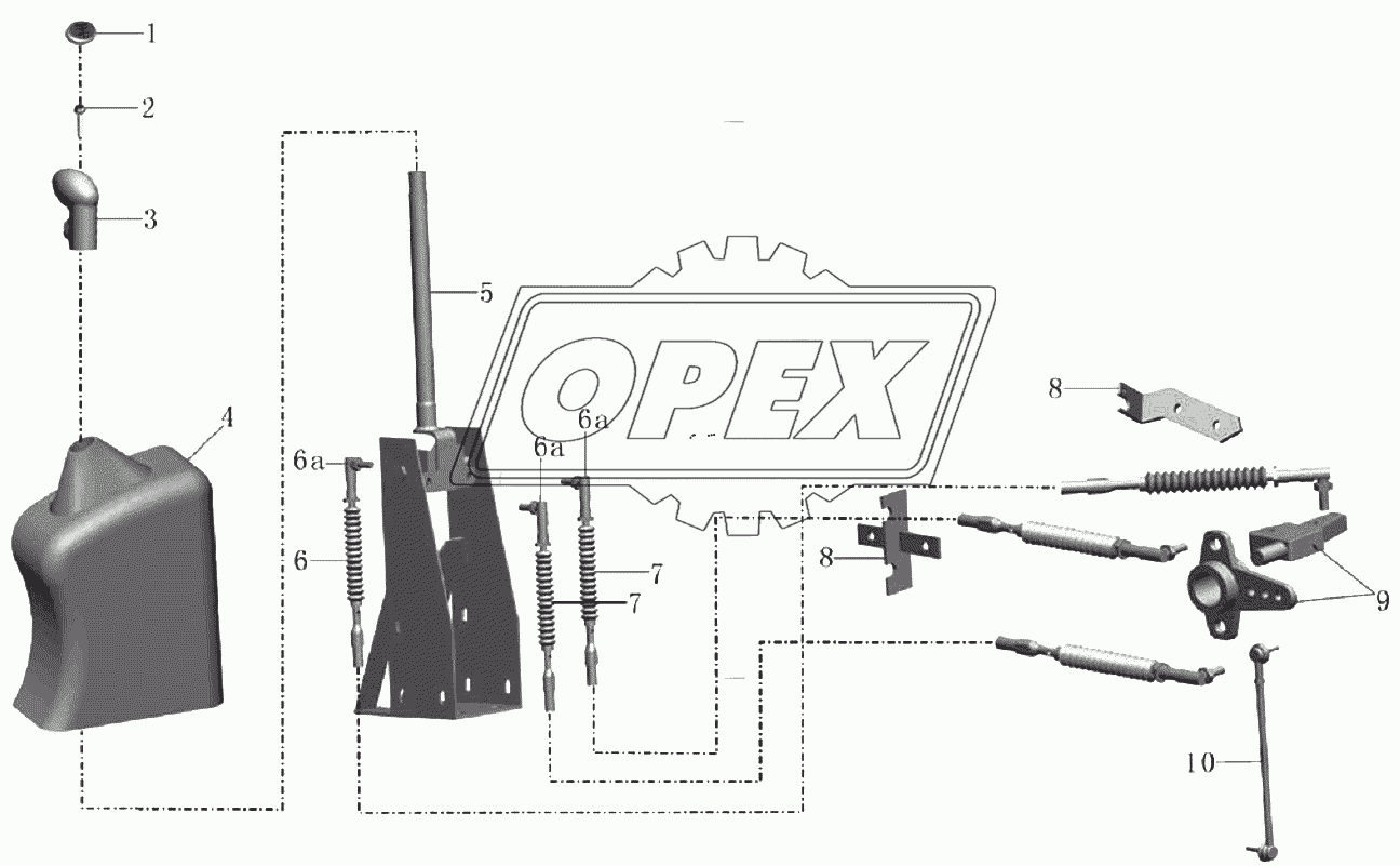 РА16-1703-04 Механизм управления коробкой передач