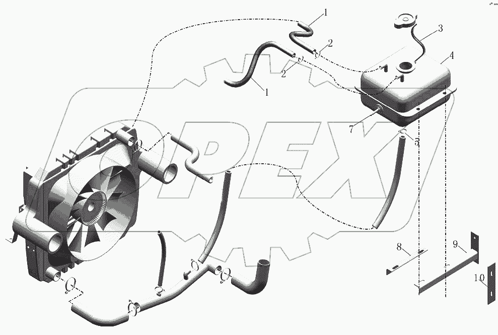 Установка расширительного бака
