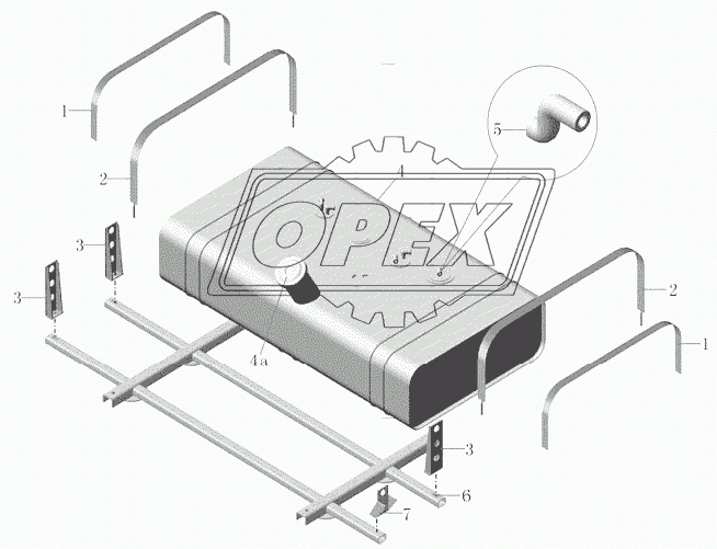 Монтаж топливного бака (150Л) PD30-1101-01