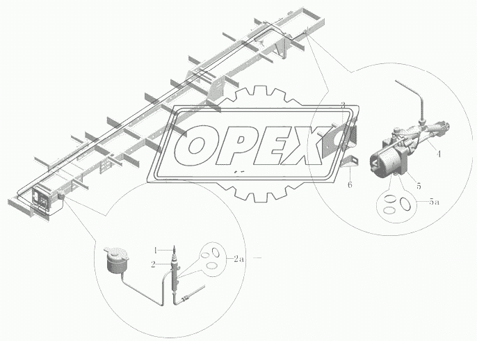 Механизм управления сцеплением (QJ805 SAE2) PD22-1602-01