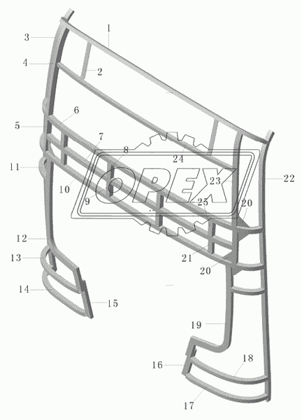 Каркас задка в сборе H209-5601-01