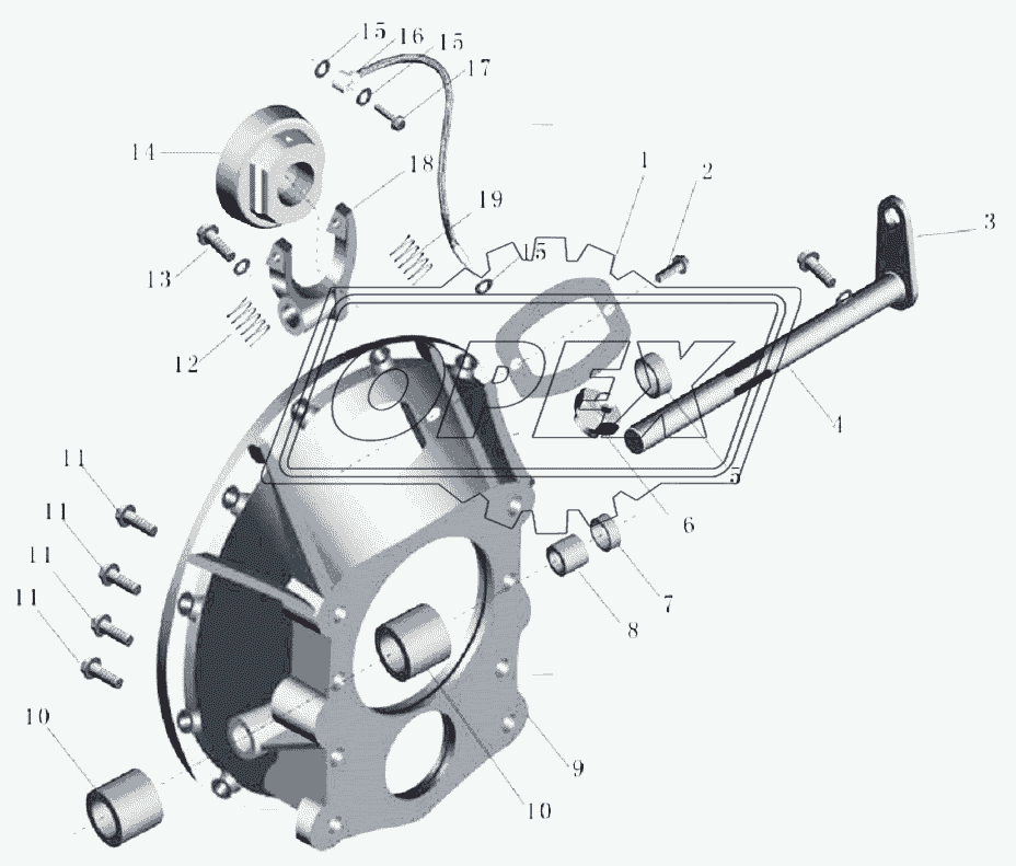 Корпус сцепления в сборе