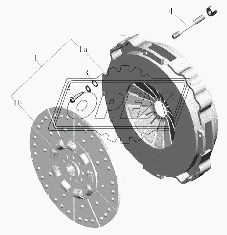 Монтаж сцепления в сборе (SACHS MF395)