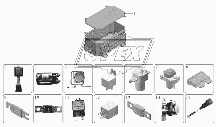 3722-01039 CGE4 Задний замкнутый ящик электроаппарата