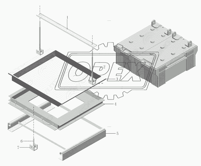H204-3703-01 Монтаж аккумулятора
