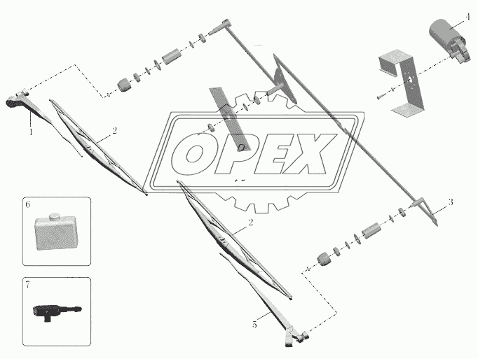 5205-00623 1880 24V 150W Стеклоочиститель