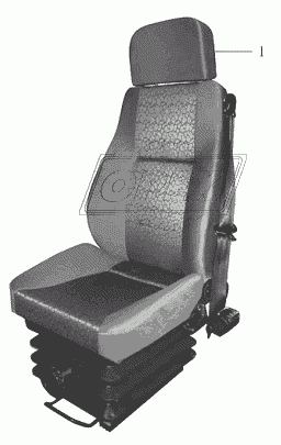 H379-5808 Комплект сиденья водителя (ZK6118HGA)