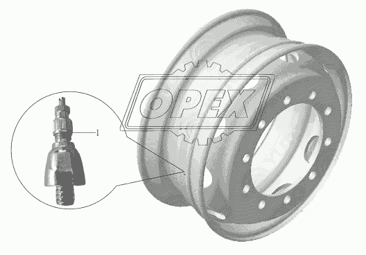 3101-00321	(8.25x22.5) Колесо