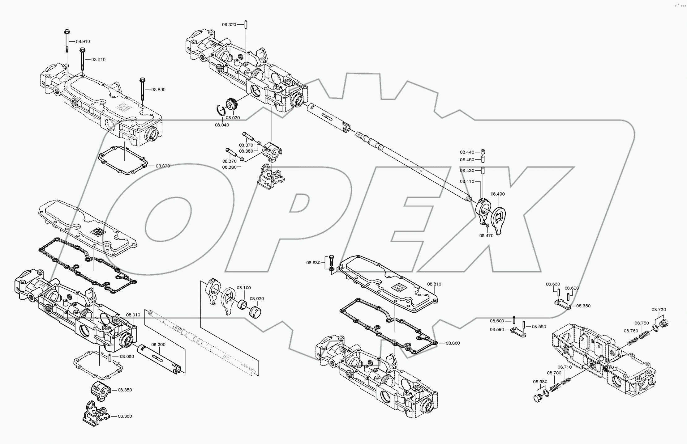 Корпус механизма переключения передач