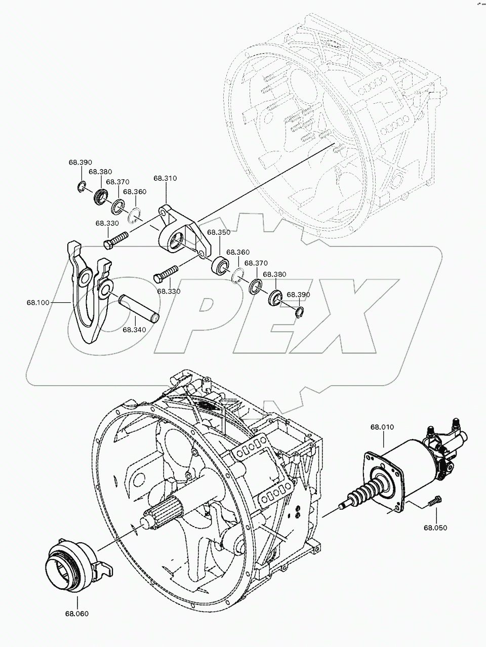  Механизм выключения сцепления