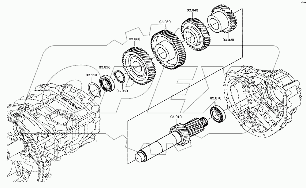 Вал промежуточный