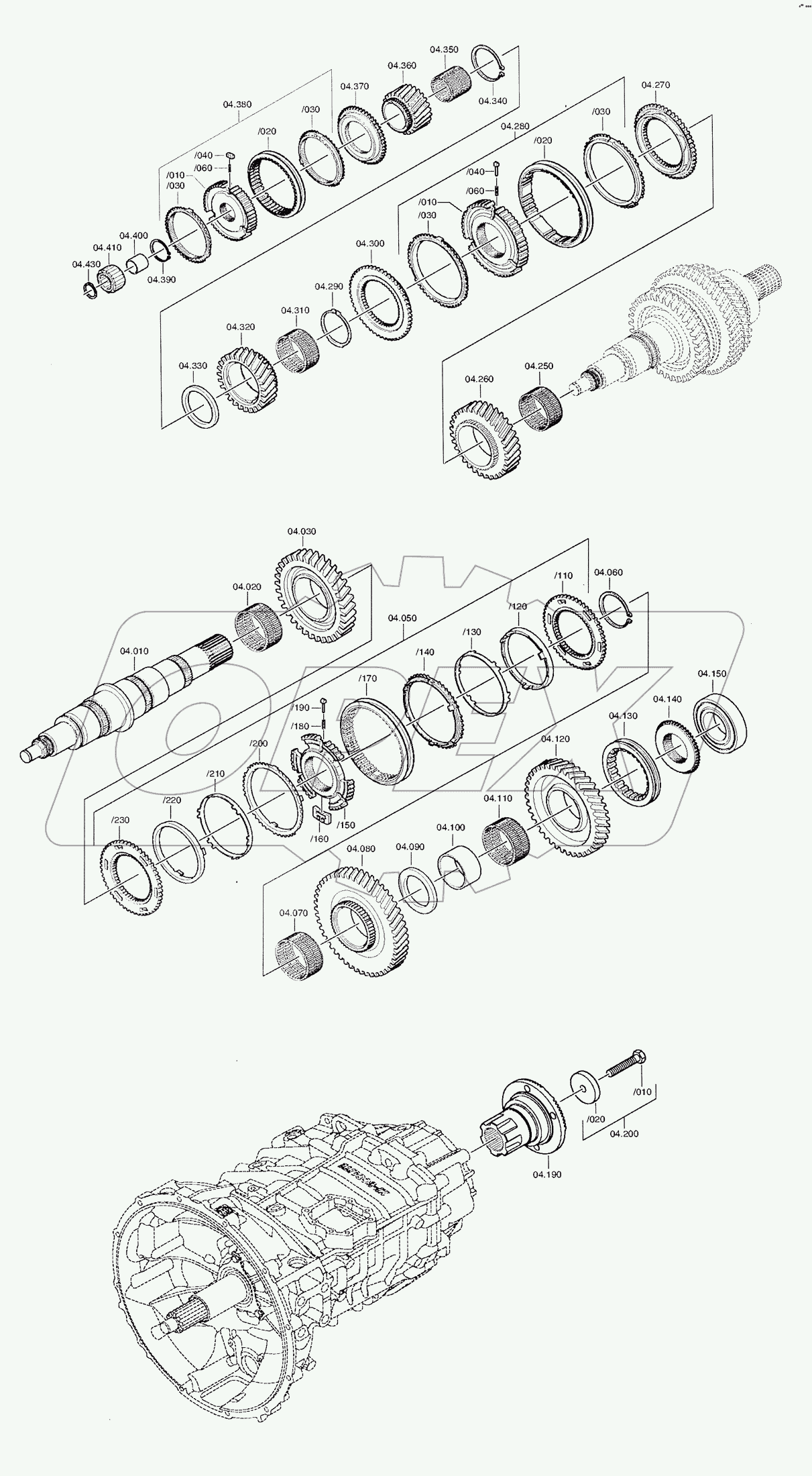Вал вторичный