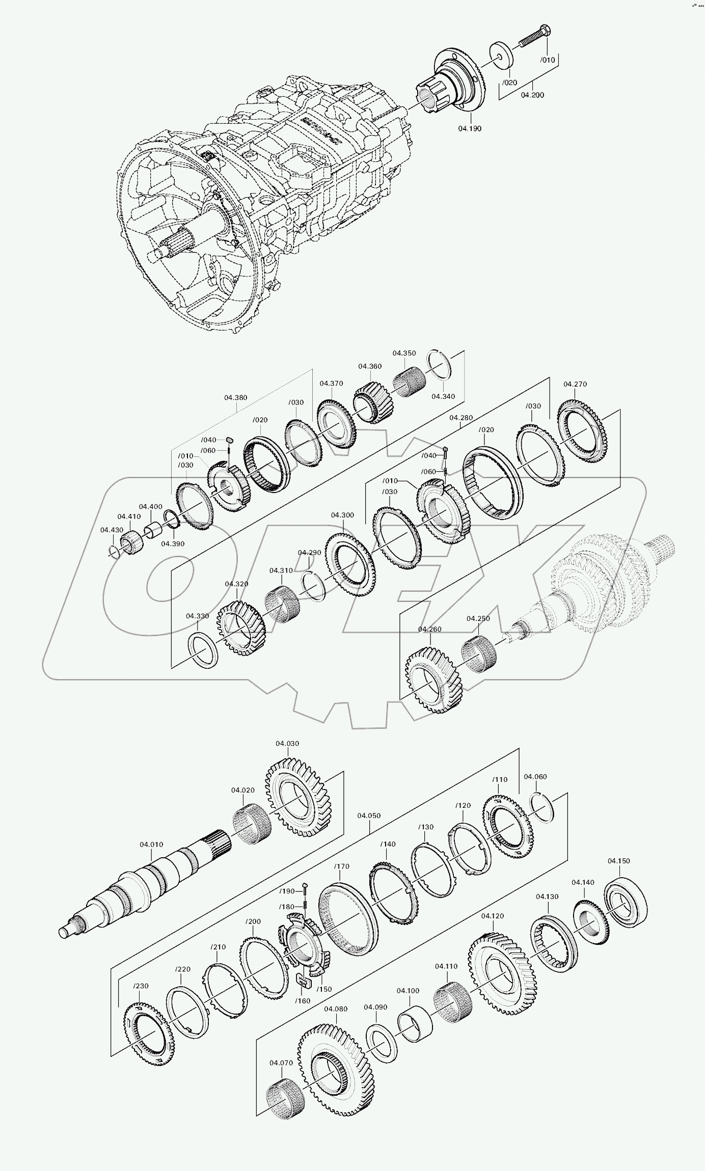 Вал вторичный