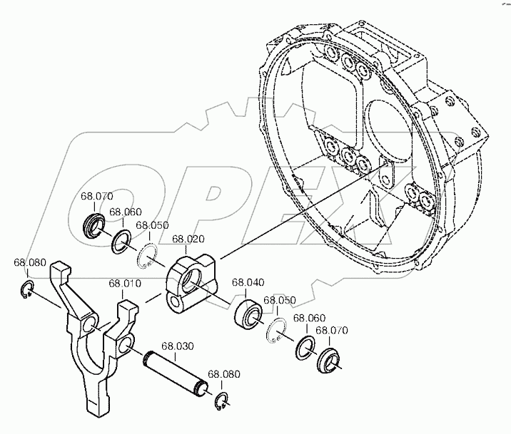 Механизм выключения сцепления