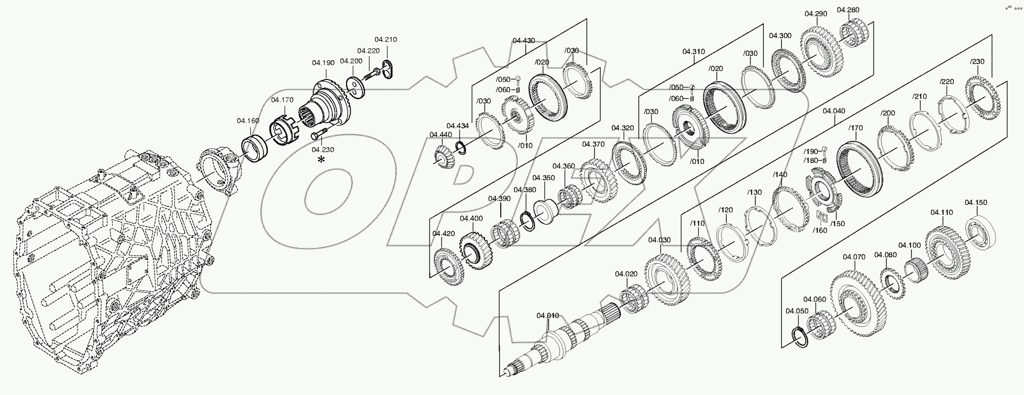 Вал вторичный