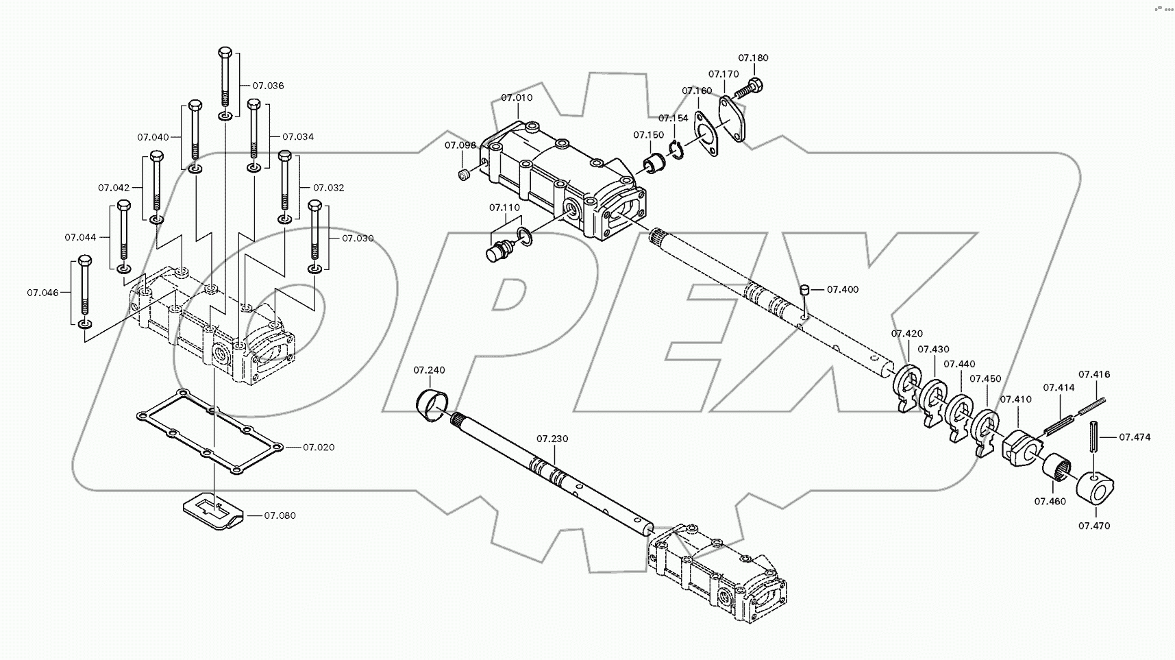 Корпус механизма переключения передач