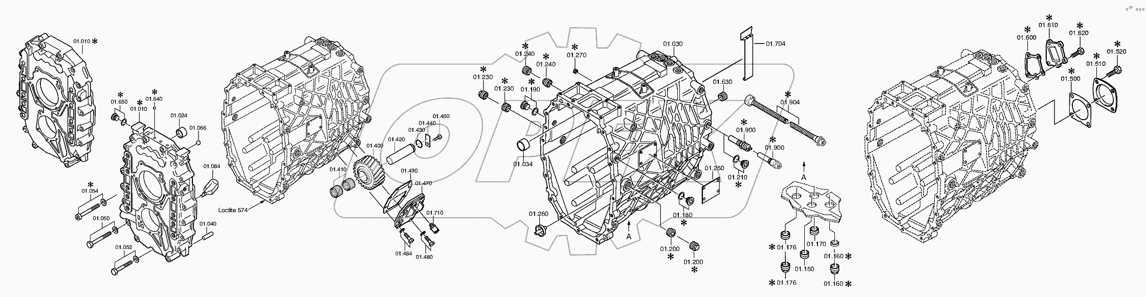 Картер коробки передач