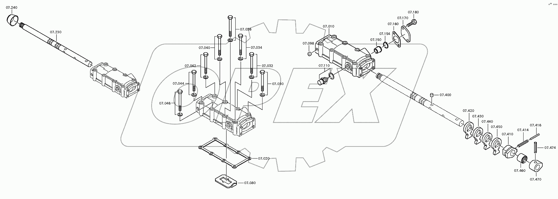 Корпус механизма переключения передач