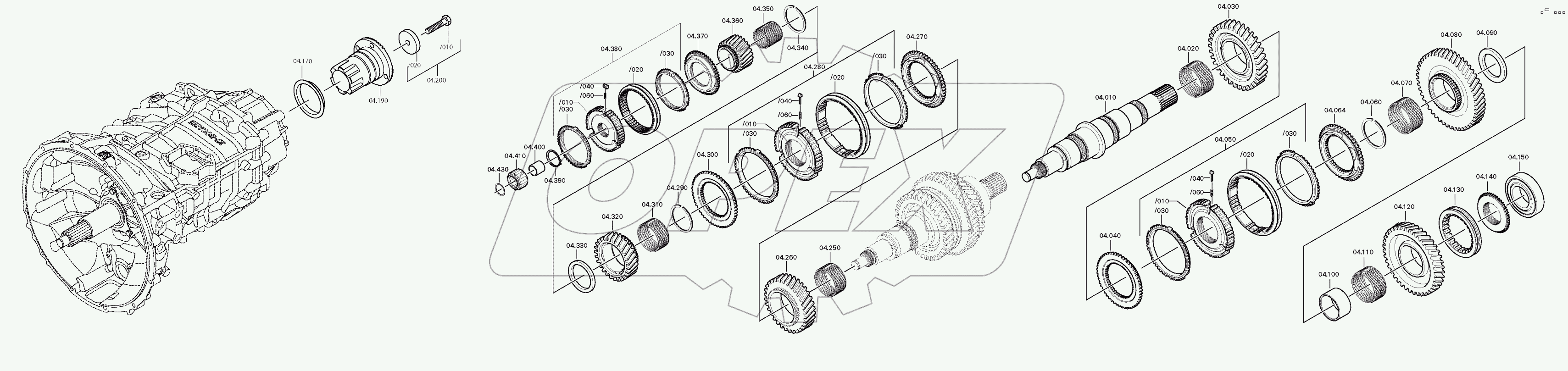 Вал вторичный