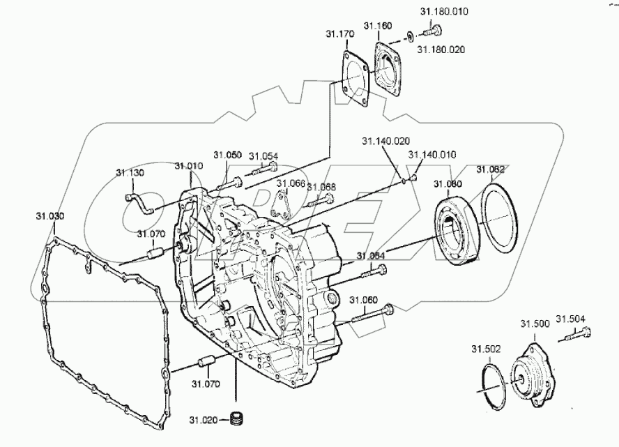 GP HOUSING, COVER 0091131036, 0091131037