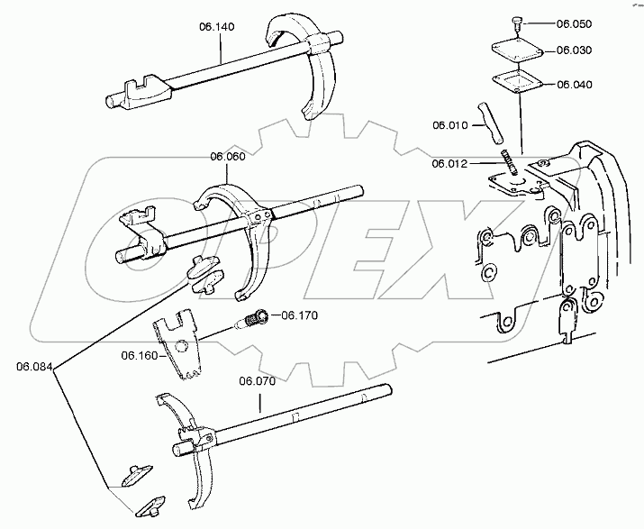 GEAR SHIFT SYSTEM 0091106095