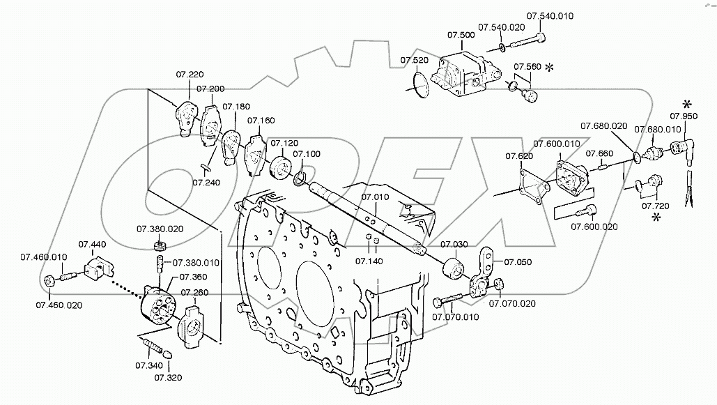 GEAR SHIFT SHAFT 0091107289
