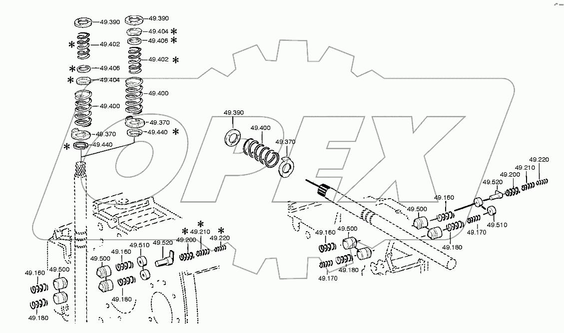 SET OF SPRINGS 0091149027