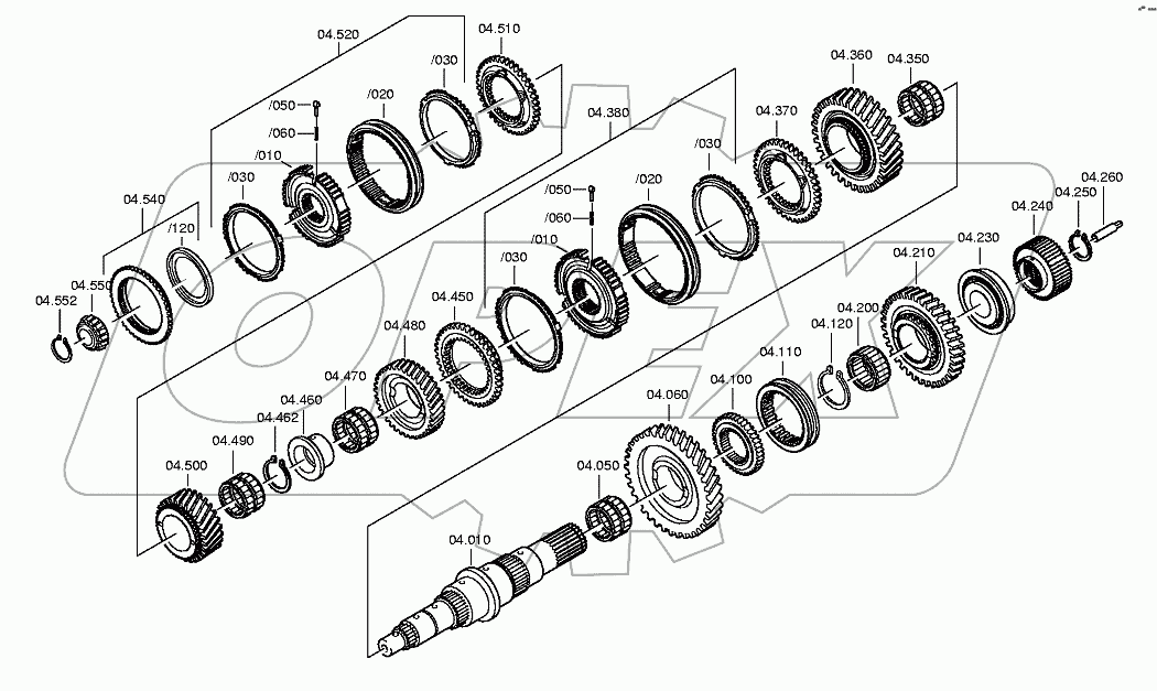 MAIN SHAFT 1324.104.007