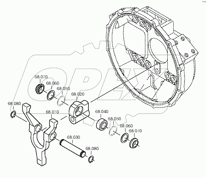 Механизм выключения сцепления
