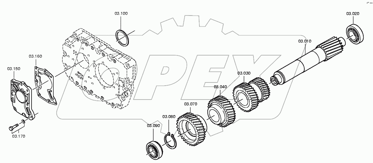 Вал промежуточный